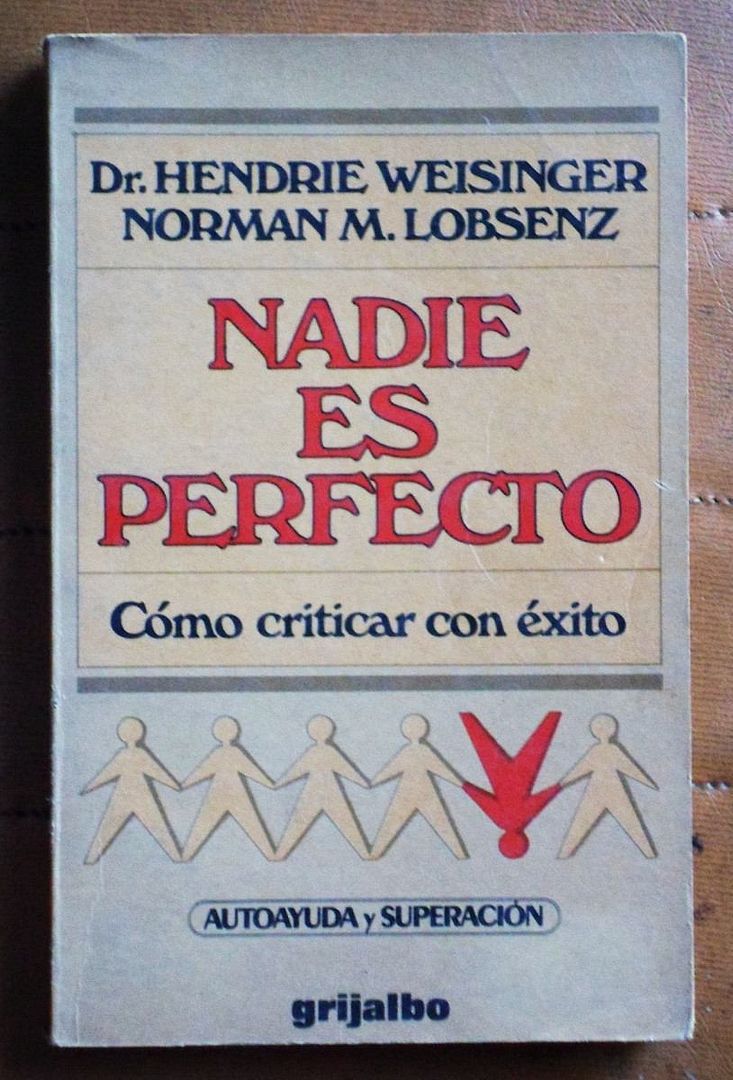 Nueva20imagen20de20mapa20de20bits 81 - Nadie es perfecto - Hendrie Weisinger y Norman M. Lobsenz
