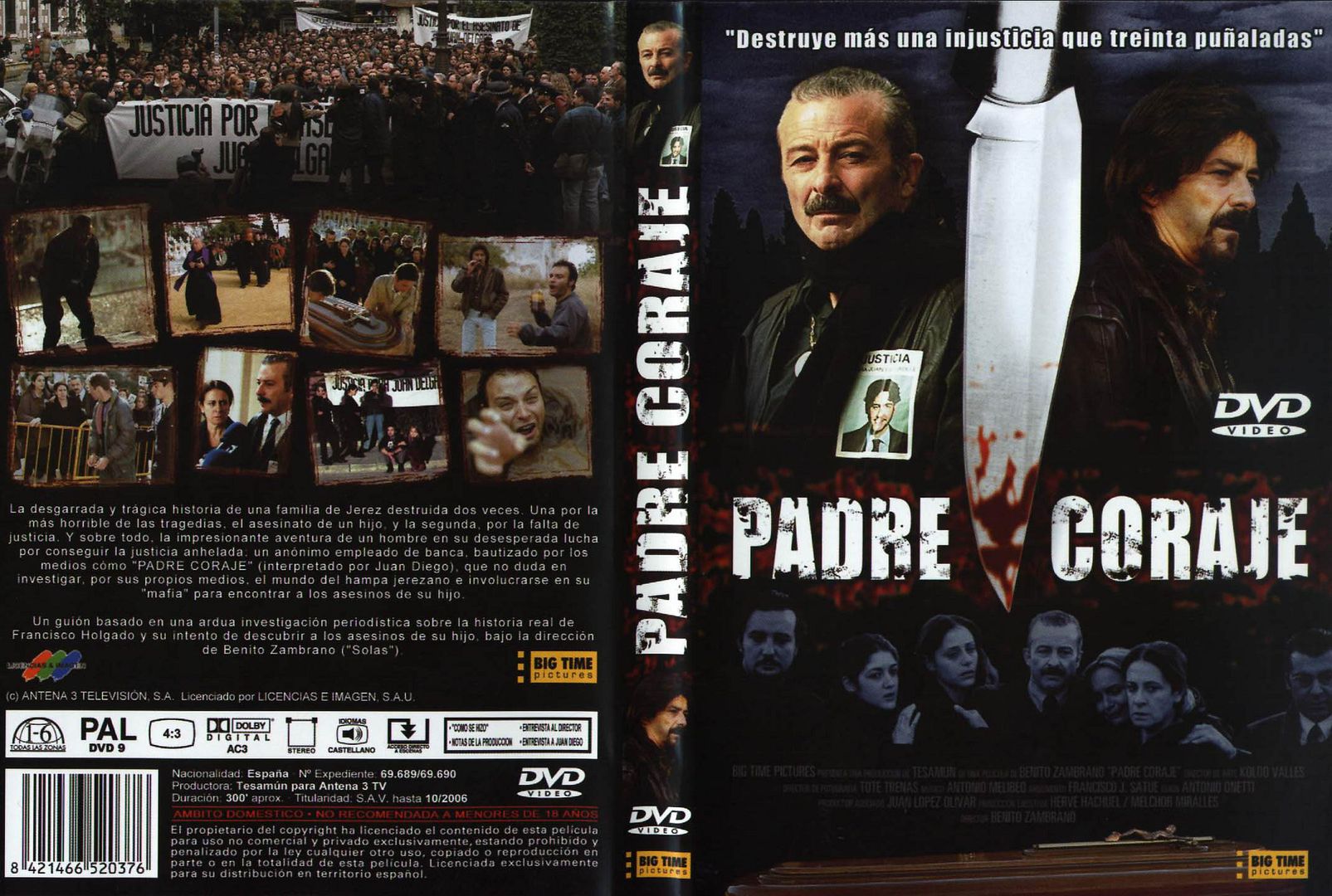 Padre Coraje Frontal DVD - Padre Coraje (Miniserie)
