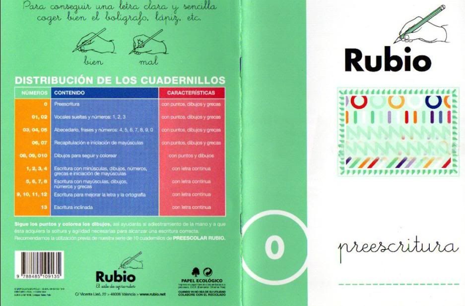 RubioPreescritura1 - Cuadernillos Rubio Preescritura 0-10