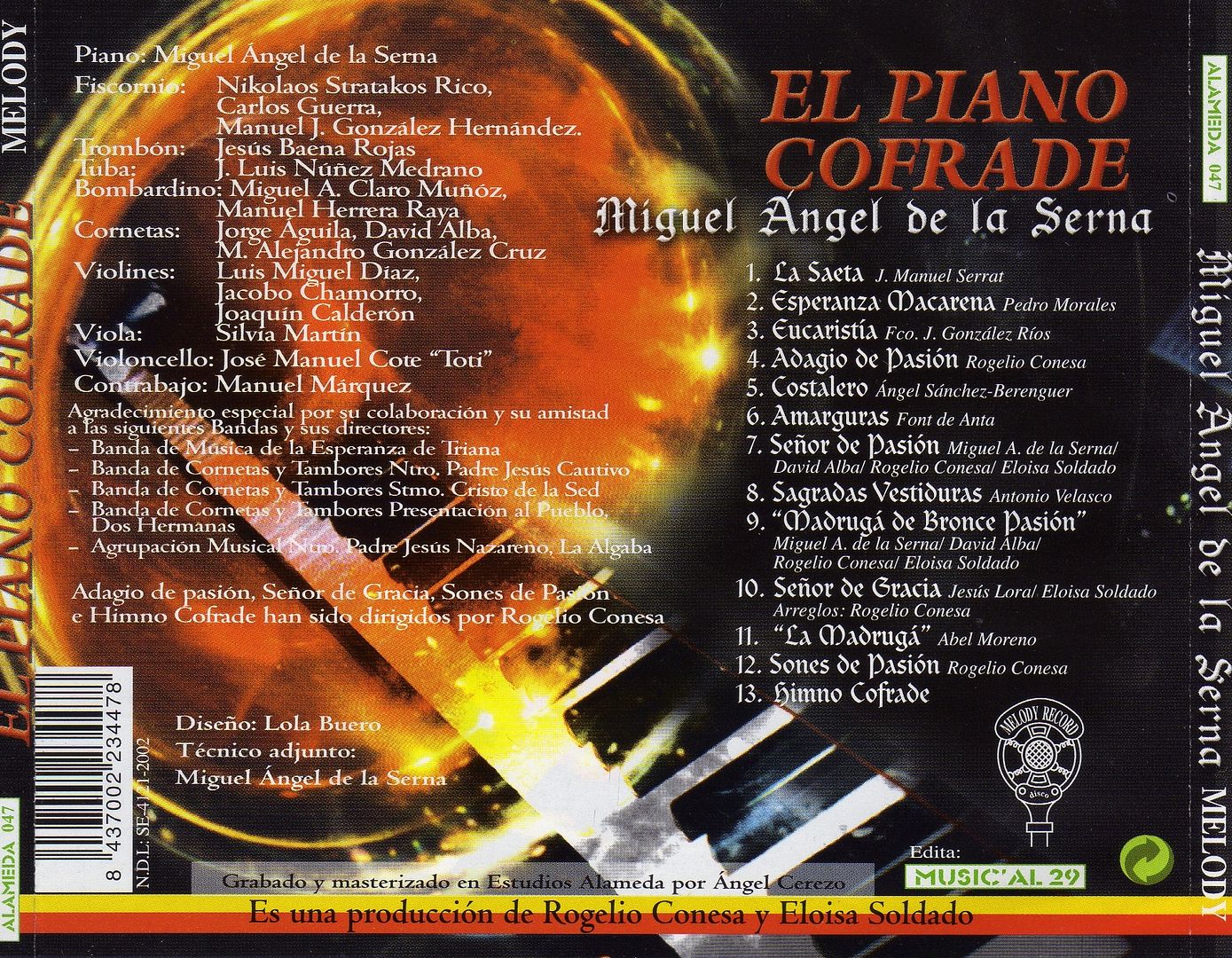 Trasea - El piano Cofrade - Miguel Angel de la Serna