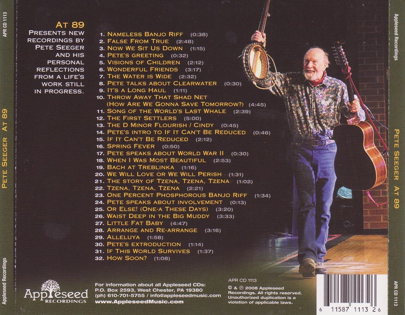 back 1 - Pete Seeger - At 89 (2008)