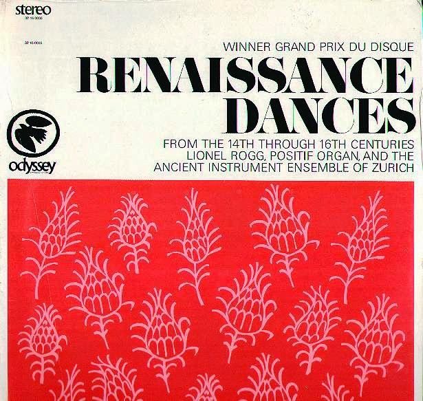 folder - Renaissance Danses from 14th. through 16th Centuries - Lionel Rogg and Ancient Instrument Ensemble o