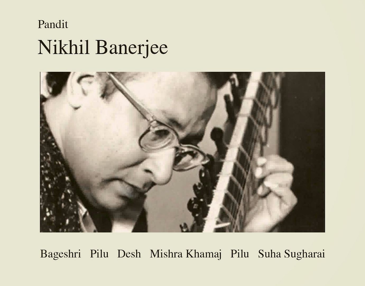 front2BKopie - Nikhil Banerjee - At WDR, Cologne, Germany Broadcasts recorded (4 CDS)