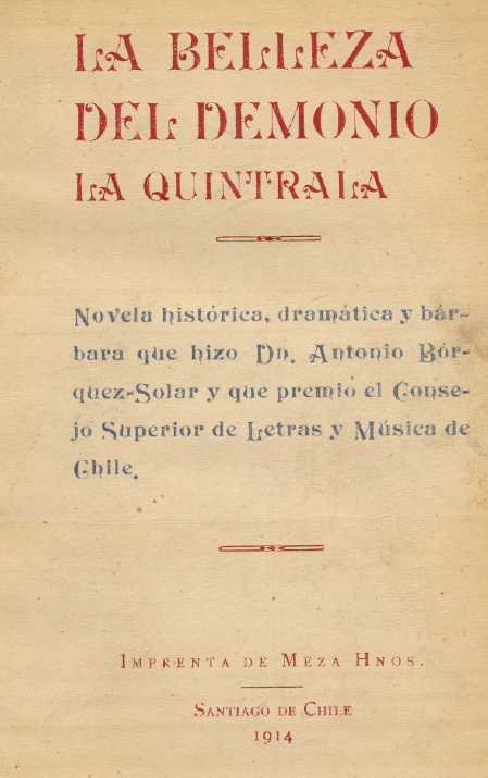 laquintrala - La quintrala. La belleza del Demonio