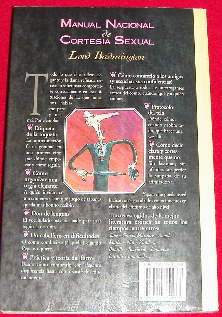 manual nacional de cortesia sexual lord badmington oferta 16106 MLA20114790818 062014 F - Manual Nacional de cortesía sexual - Lord Badmigton