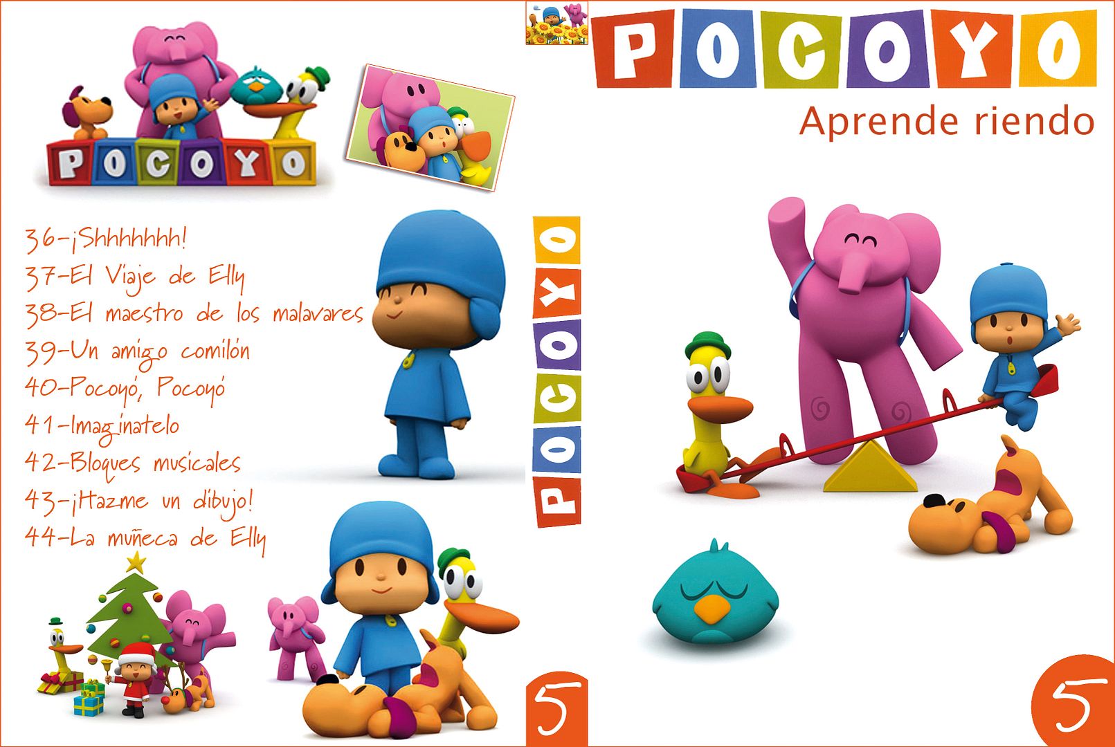 pocoyo dvd5 - Pocoyo DVD 5 (Dvd full) Español e Ingles