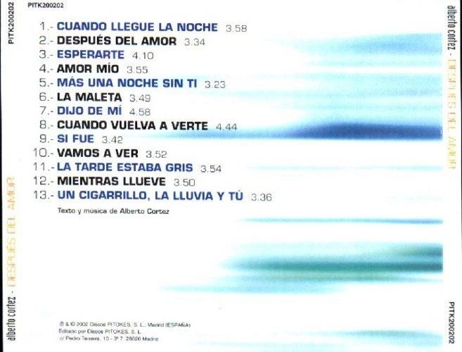 AlbertoCortez DespusDelAmor2 - Alberto Cortez - Después Del Amor (2002) MP3