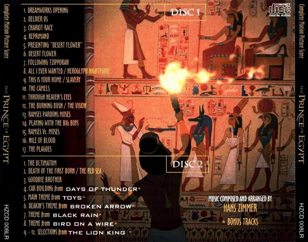 Bso El Principe De Egipto 28The Prince Of Egypt29  Trasera - BSO El principe de Egipto