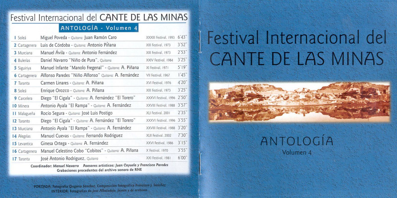 Caratulas - Festival nacional del Cante de las minas - Antología (Vol.4)