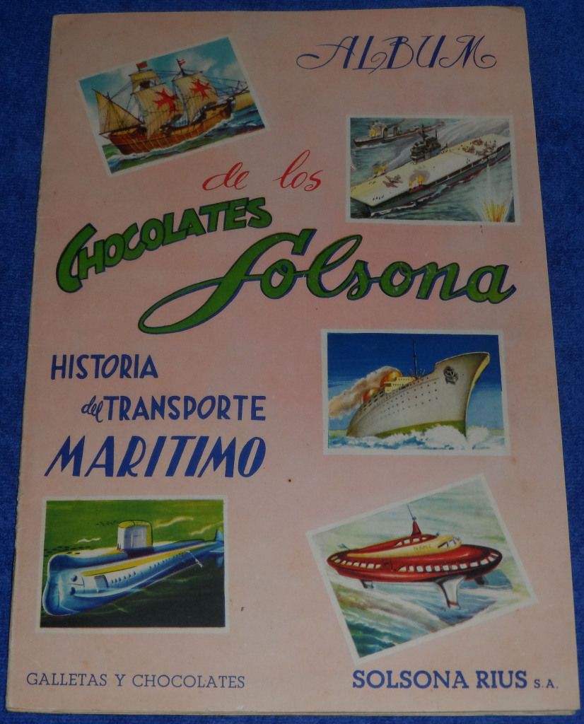 Historia del transporte marC3ADtimo 01 826x1024 - Album Cromos Historia del transporte marItimo Chocolates Solsona (1959)