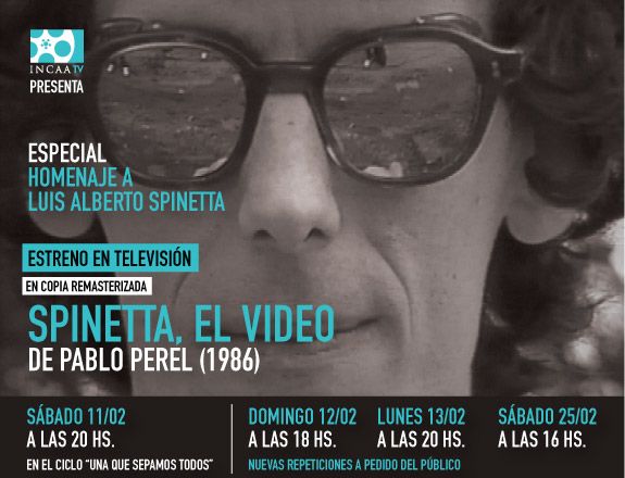 INCAATV ESPECIAL SPINETTA1 - Spinetta, el video Tvrip Español (1986)