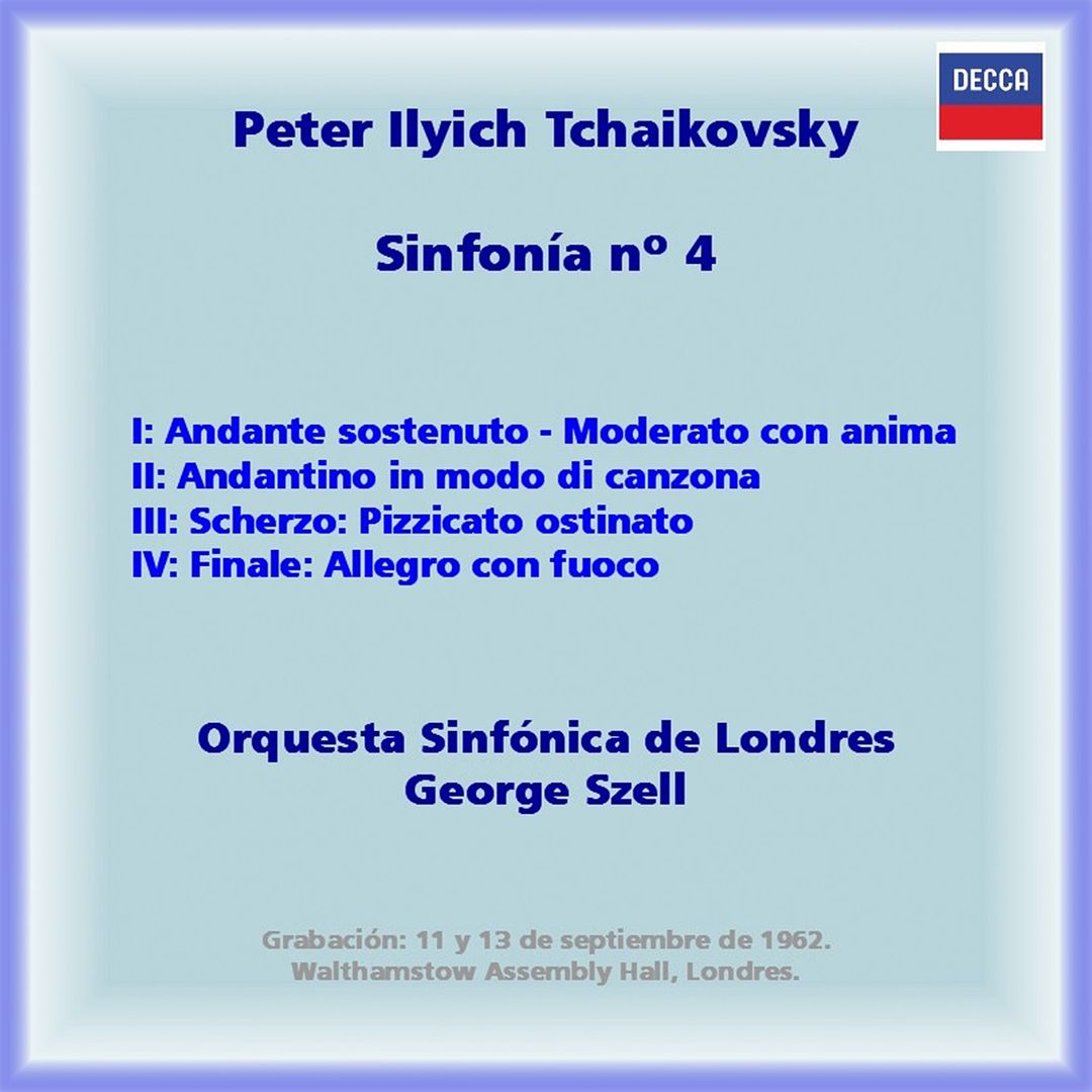 Szell Tchaikovsky Sinfn25C225BA4 Post - George Szell (Orquesta Sinfónica de Londres) - Tchaikovsky Sinfonía nº 4