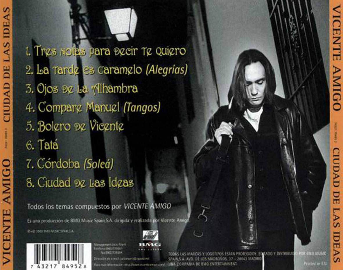 Vicente Amigo Ciudad De Las Ideas Trasera - Vicente Amigo - Ciudad De Las Ideas (2000) Flac