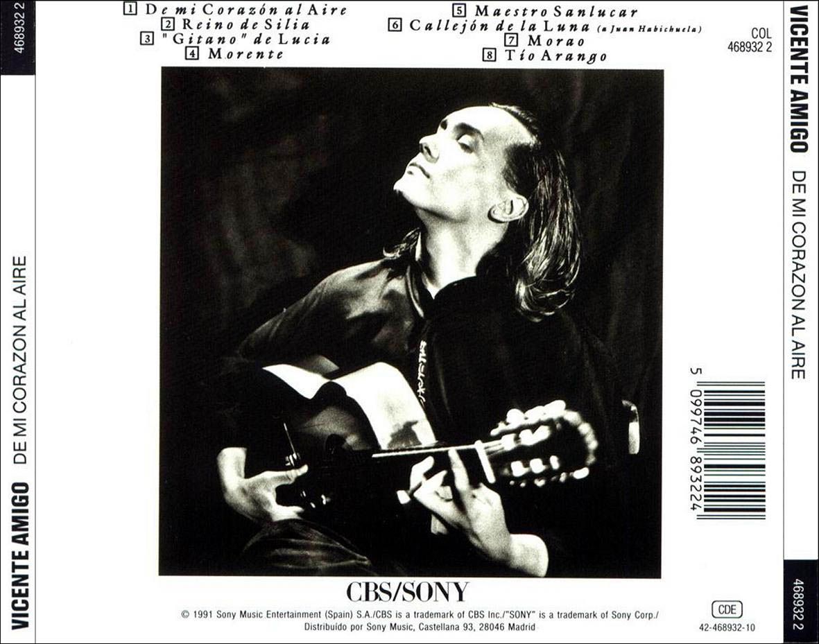Vicente Amigo De Mi Corazon Al Aire Trasera - Vicente Amigo - De mi corazon al aire MP3