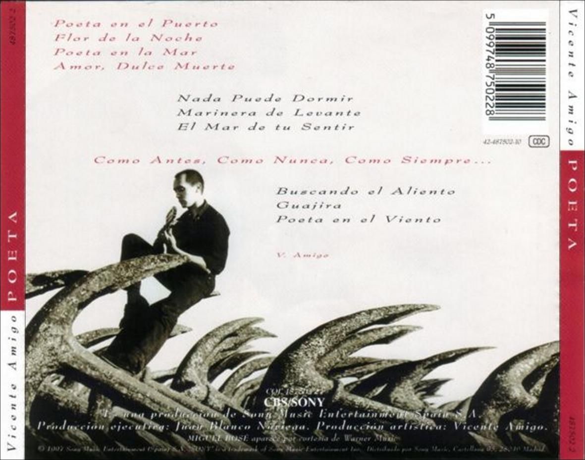 Vicente Amigo Poeta Trasera - Vicente Amigo - Poeta (1997) FLAC