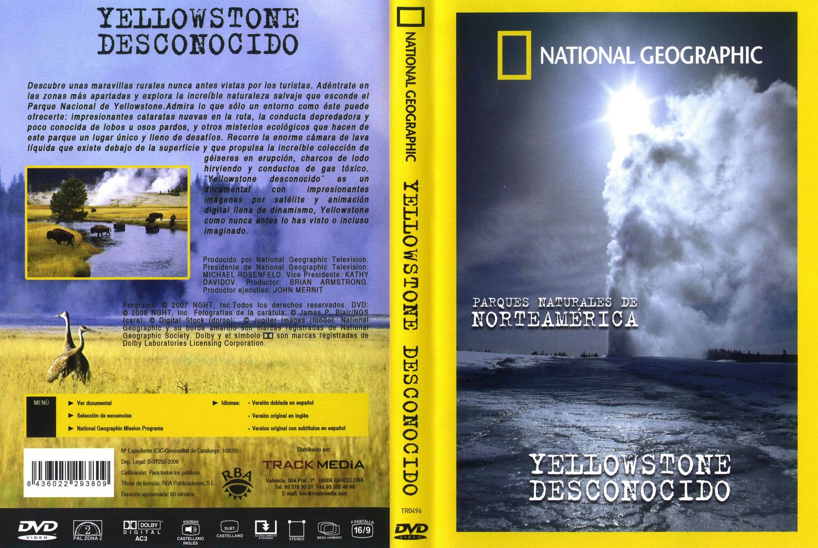YELLOWSTONE - Parques Naturales: Yellowstone Desconocido Dvdrip Dual Español-Ingles