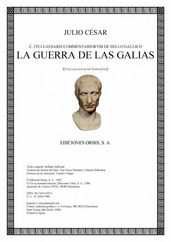 la guerra de las galias  julio cesar bilingue  387448 t0 - La Guerra de las Galias - Julio Cesar (Bilingue Latin-Español)