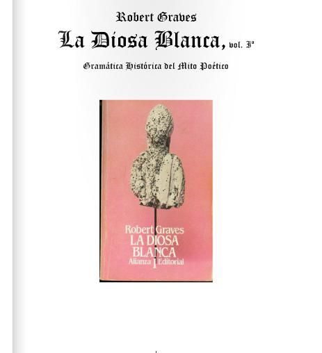 ladiosa - La Diosa blanca - Robert Graves