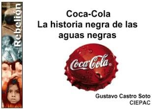 libro cocacola - Coca Cola la historia negra de las aguas negras - Gustavo Castro Soto