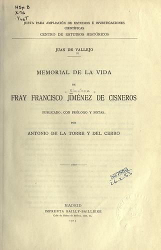 olcovers575 Lzipfile5758463 L - Memorial de la vida de Fray Francisco Jimenez de Cisneros - Juan de Vallejo