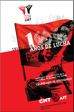 portada programa centenario - CNT: Cien años de anarcosindicalismo