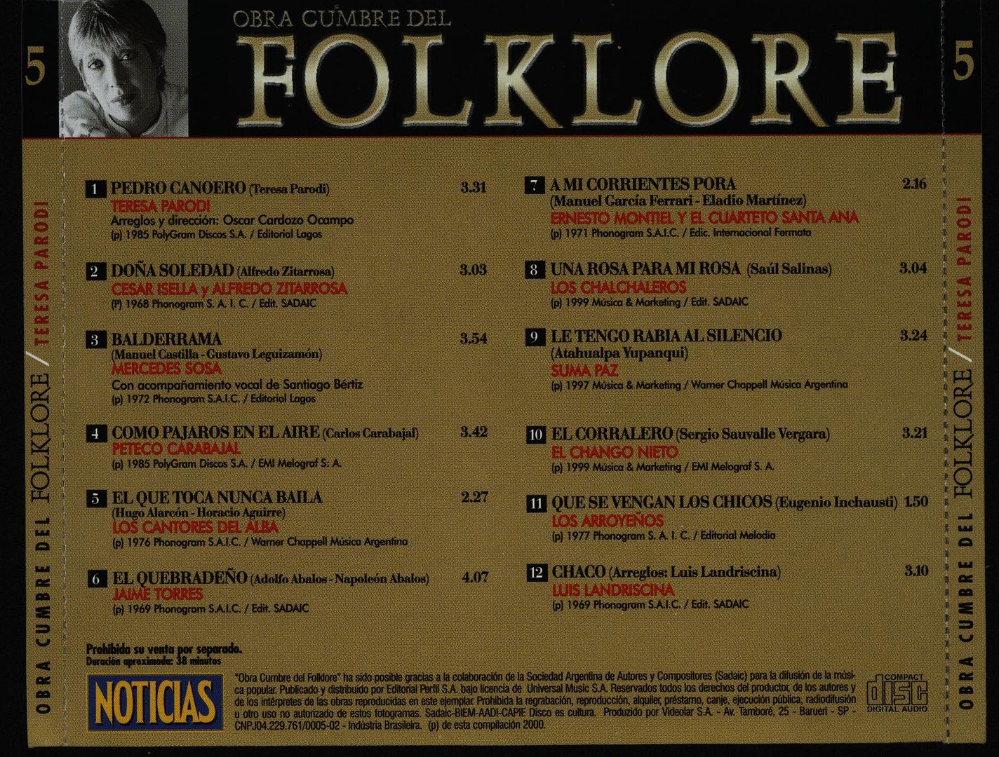 Back 2 - Obras Cumbres Del Folklore Argentino Vol.5