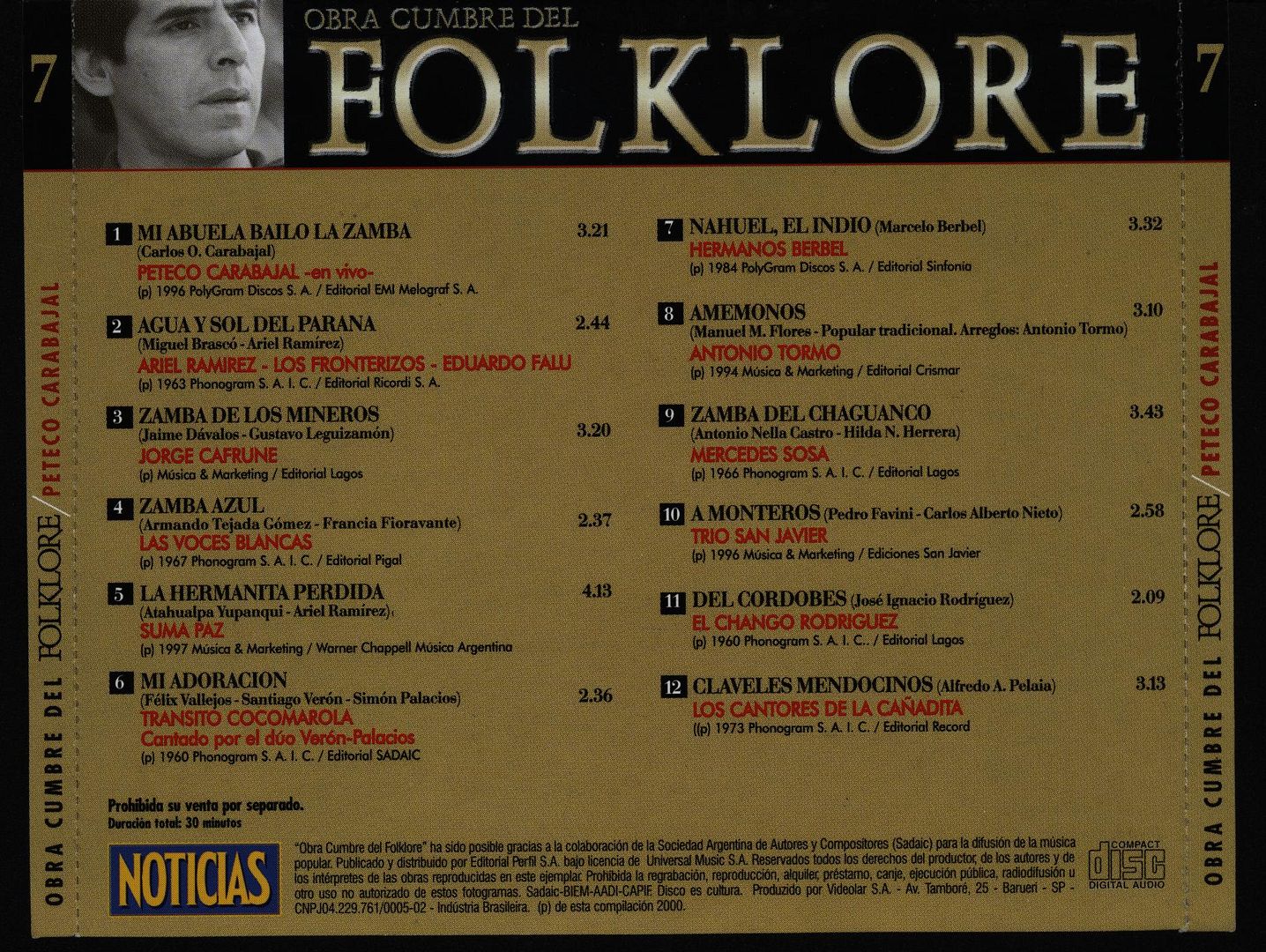 Back 3 - Obras Cumbres Del Folklore Argentino Vol.7