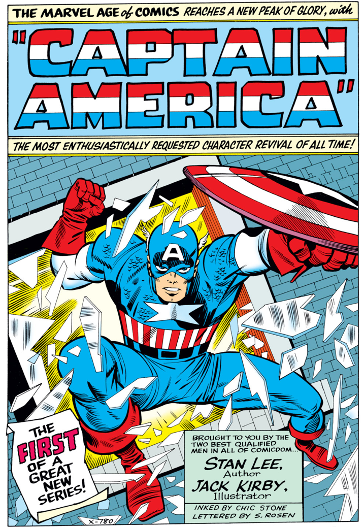 Captain America bursting onto the scene ToS 59 - Capitan America Tales of Suspense