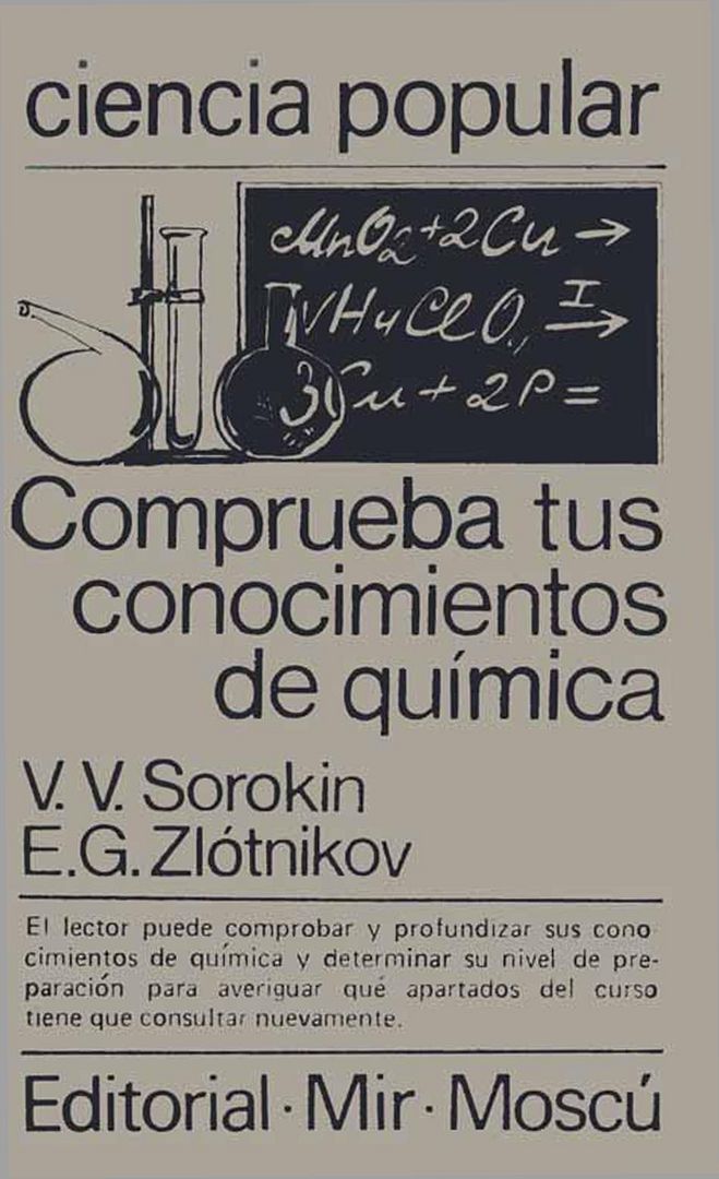 Comprueba2Btus2Bconocimientos2Bde2Bqu25C325ADmica2B 2BV2BV2BSorokin FREELIBROSORG - Comprueba tus conocimientos de Quimica (Editorial MIR) - Sorokin