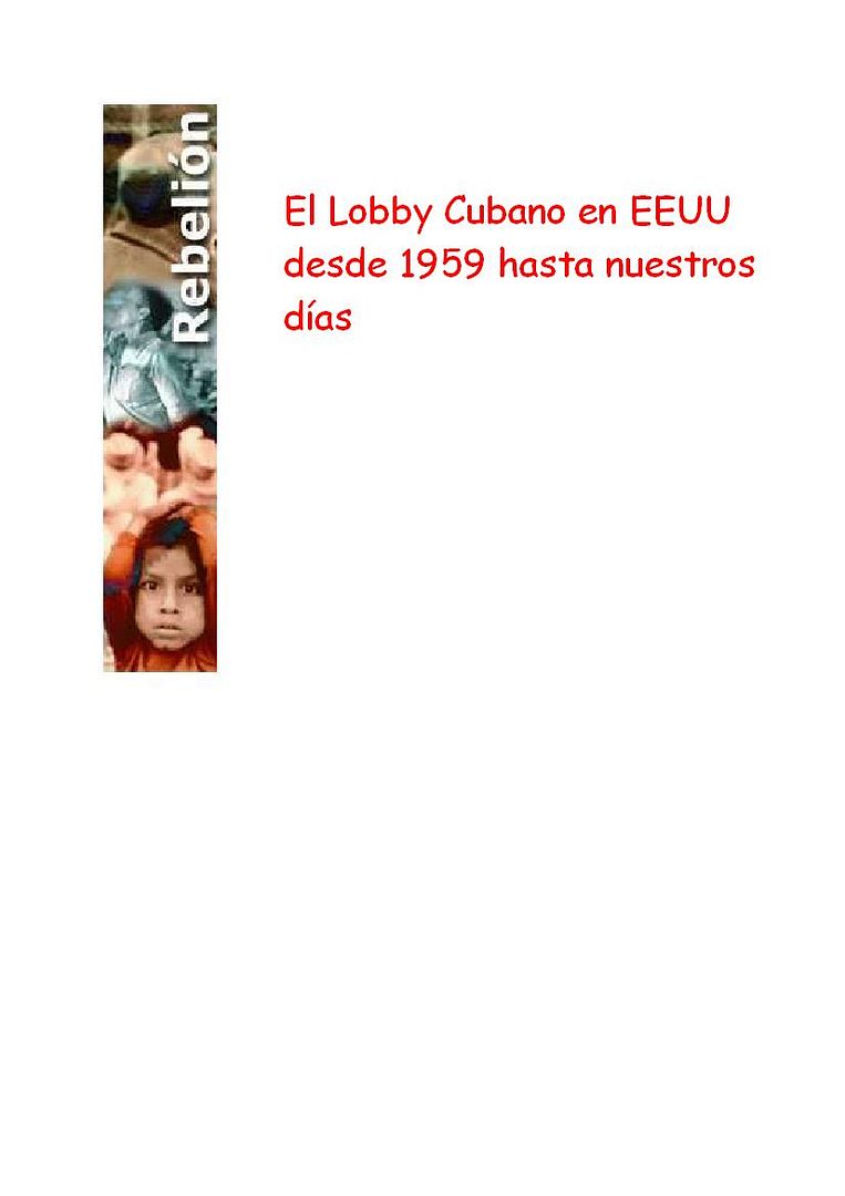 1 69 - El Lobby Cubano en EEUU desde 1959 hasta nuestros días