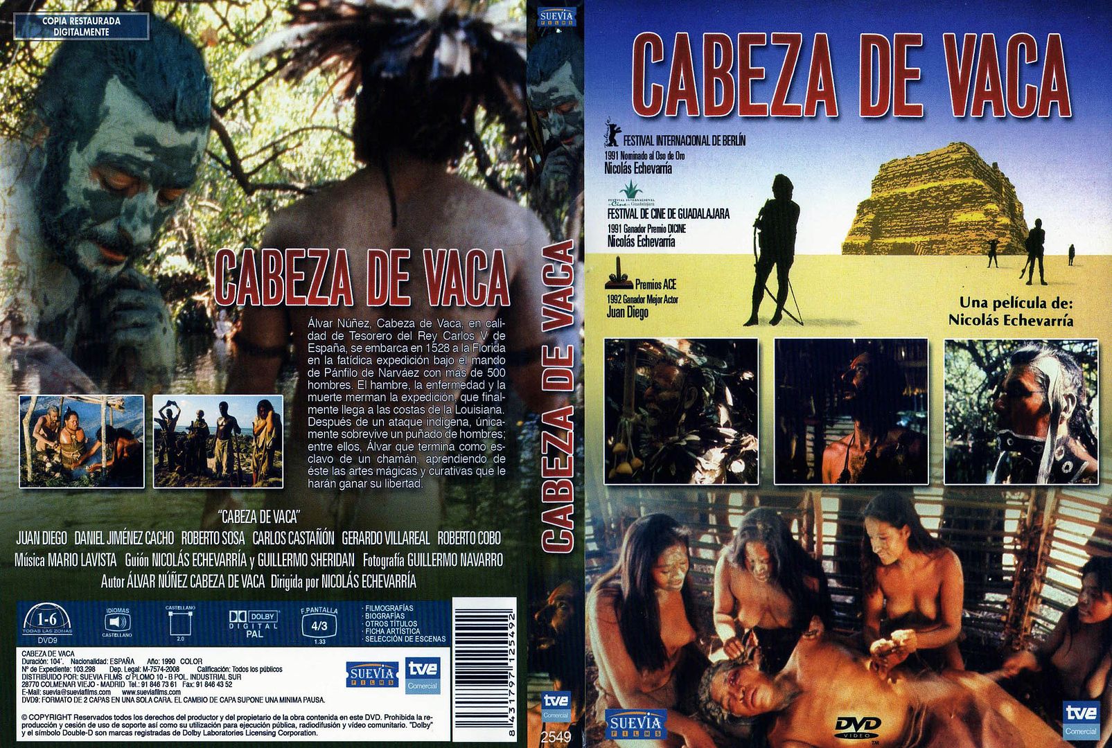 Cabeza De Vaca Caratula - Cabeza de Vaca DVDrip Español [1991] Accion