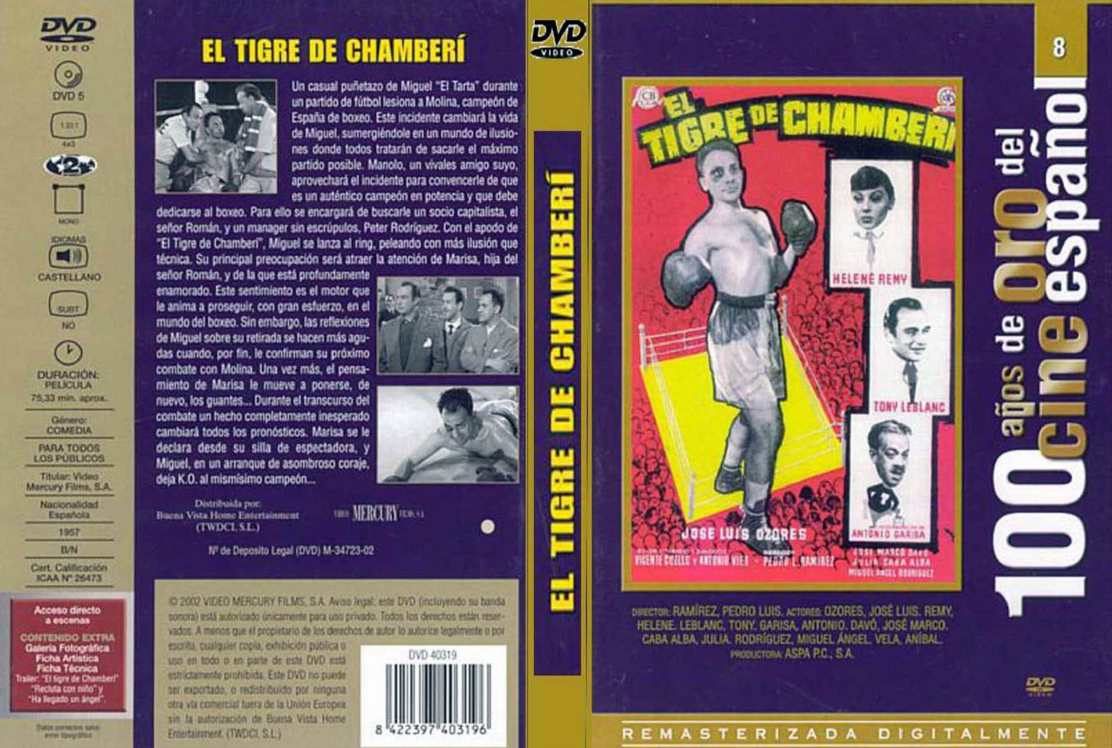 El Tigre De Chamberi Caratula - El tigre de Chamberí Dvdrip Español (1958) Comedia