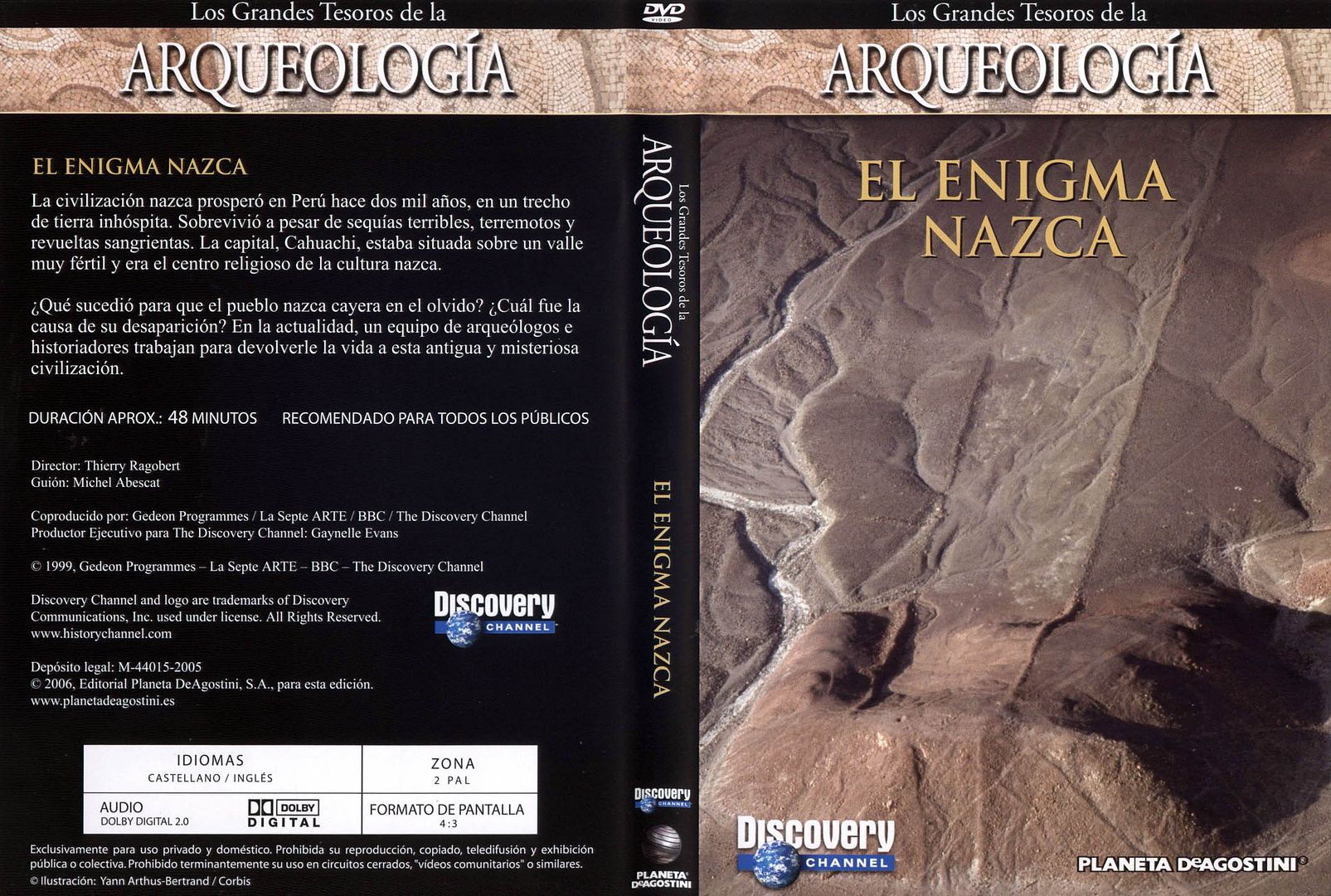 Grandes Tesoros De La Arqueologia El Enigma Nazca Caratula - El enigma Nazca Dvdrip Español