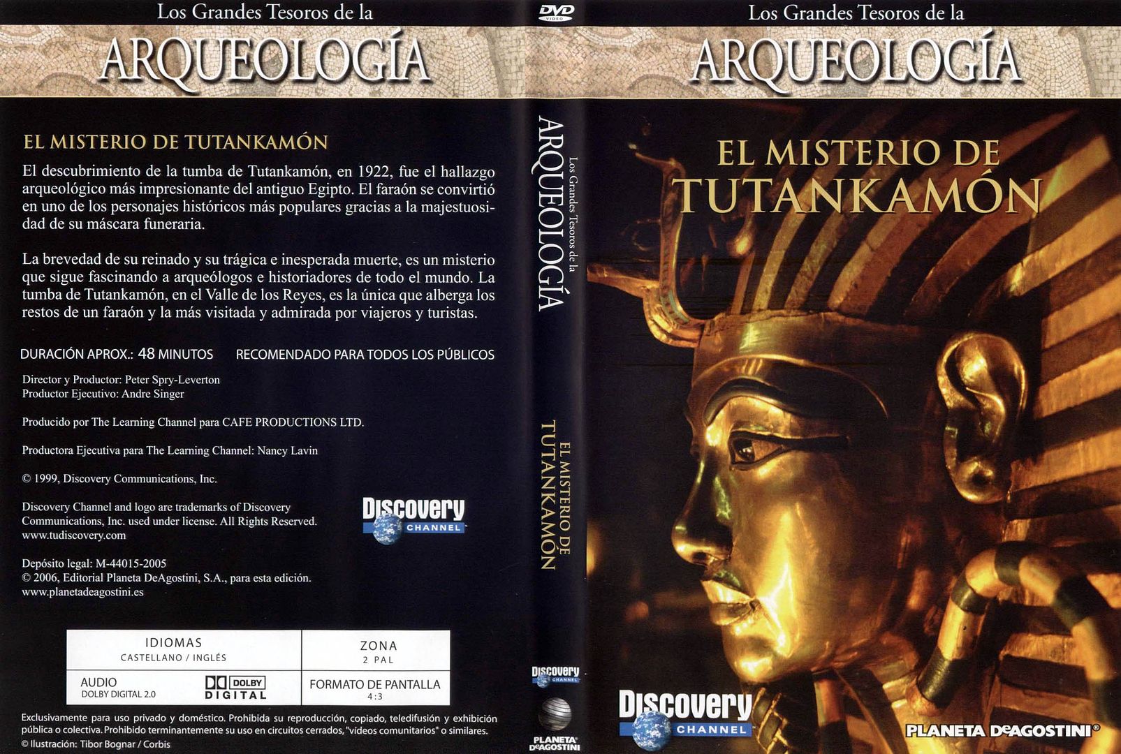 Grandes Tesoros De La Arqueologia El Misterio De Tutankamon Caratula - El Misterio de Tutankamón Dvdrip Español