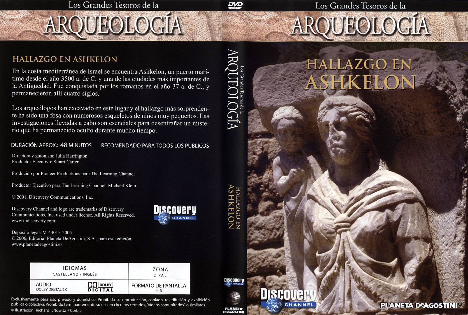 Grandes Tesoros De La Arqueologia Hallazgo En Ashkelon Caratula - Hallazgo en Ashkelon Dvdrip Español