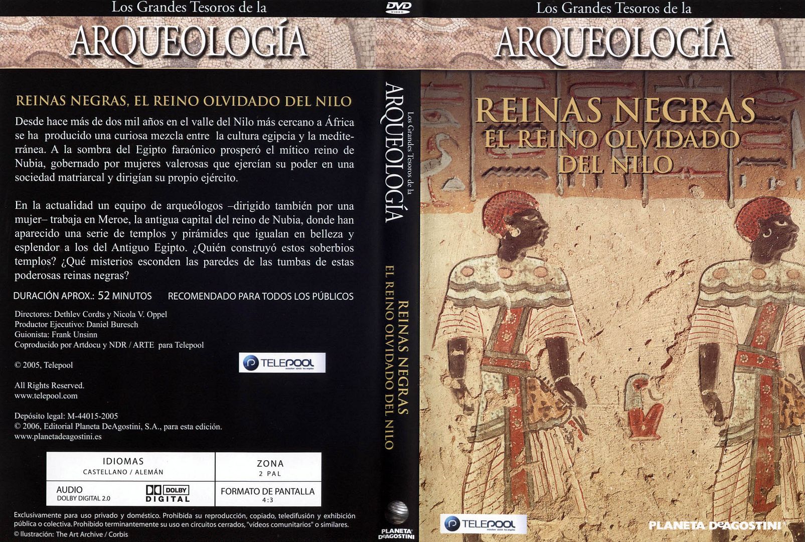 Grandes Tesoros De La Arqueologia Reinas Negras El Reino Olvidado Del Nilo Caratula - Reinas Negras – El Reino Olvidado del Nilo Dvdrip Español