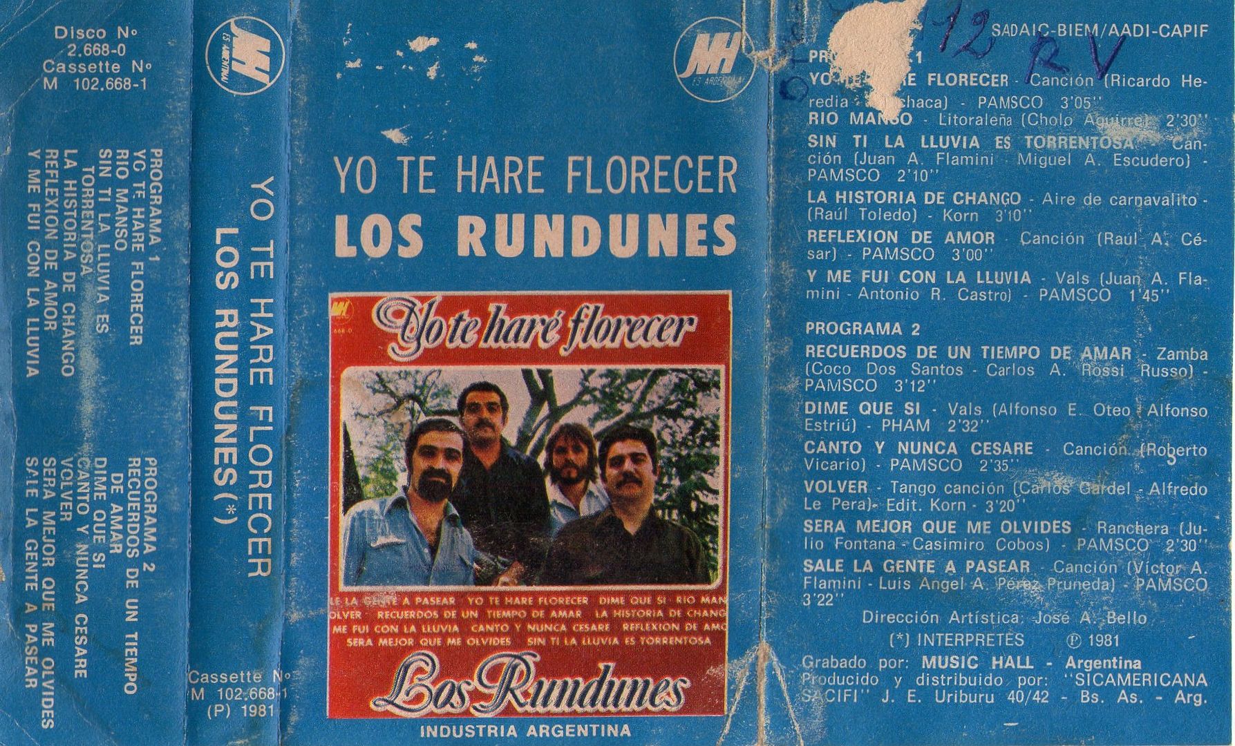Losrondunes - Los Rundunes - Yo Te hare Florecer 1981