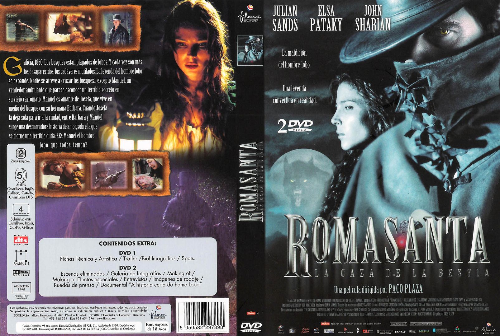 Romasanta La Caza De La Bestia 28Edicion Especial29 Caratula - Romasanta, la caza de la bestia DVDrip Español [2004] Terror