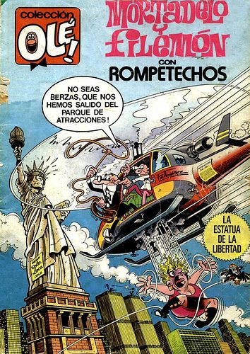 estatua - Mortadelo y Filemon. La estatua de la libertad