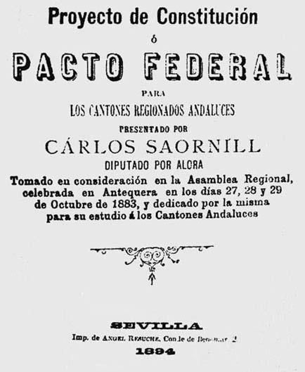 pacto 1883 - Constitución federal de los cantones andaluces de 1883