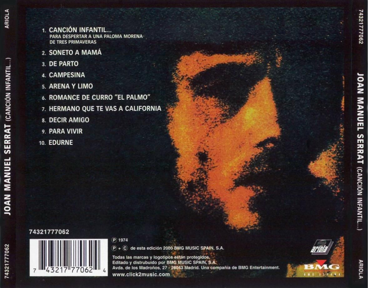 serrat cancioninfantil trasera - Joan Manuel Serrat - Canción Infantil 1974 mp3
