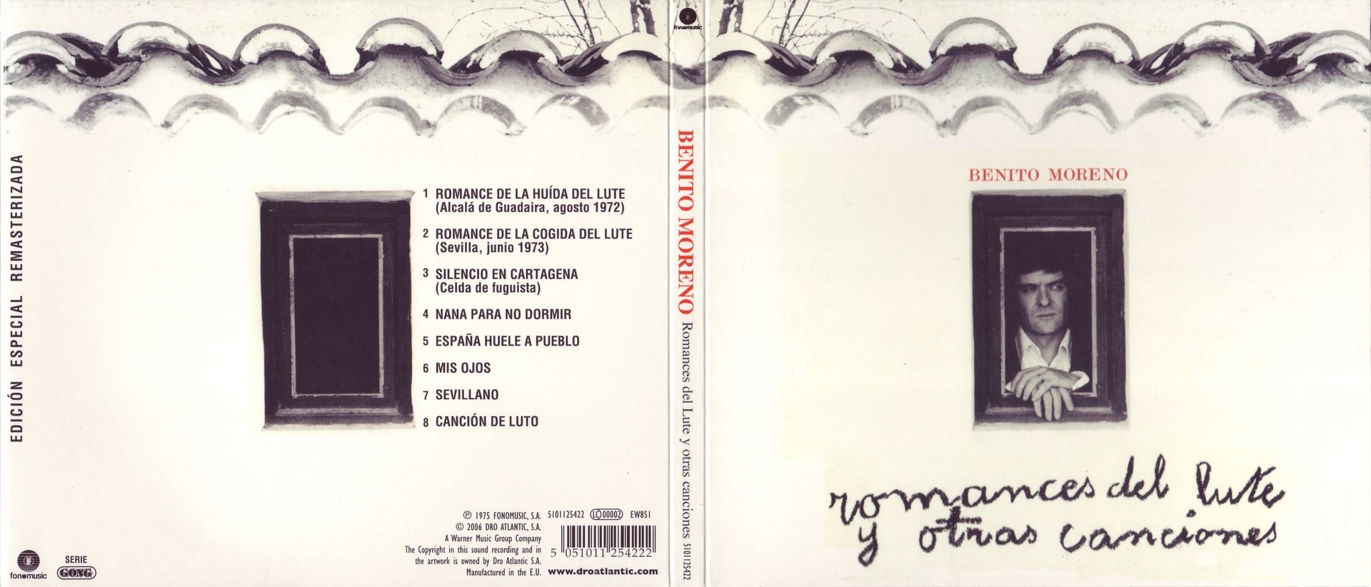 FrontalTrasera 1 - Benito Moreno - Romances del Lute y otras canciones (1975) MP3