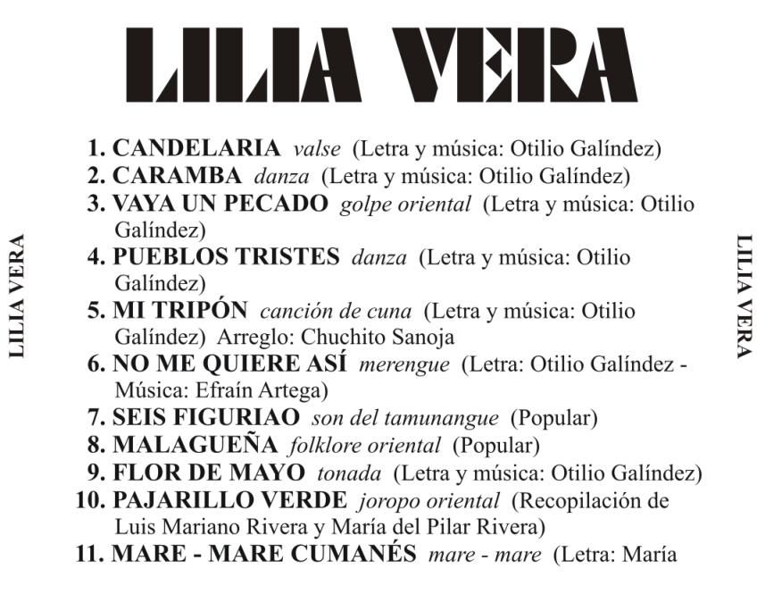 LiliaVera1 5 - Lilia Vera - Volumen 1 (1973)