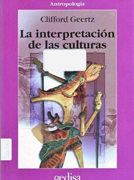 2138 4A7472BE - Clifford Geertz - La interpretacion de las culturas