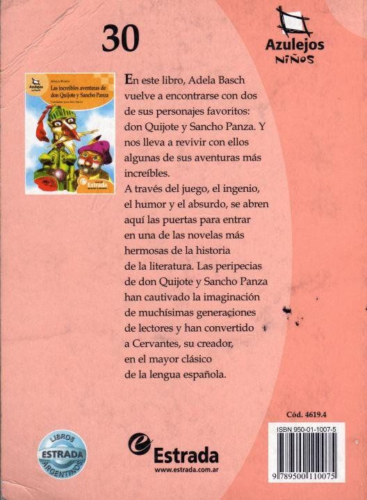 64A7 49817AD4 - Las Increibles Aventuras de don Quijote y Sancho – Adela Basch