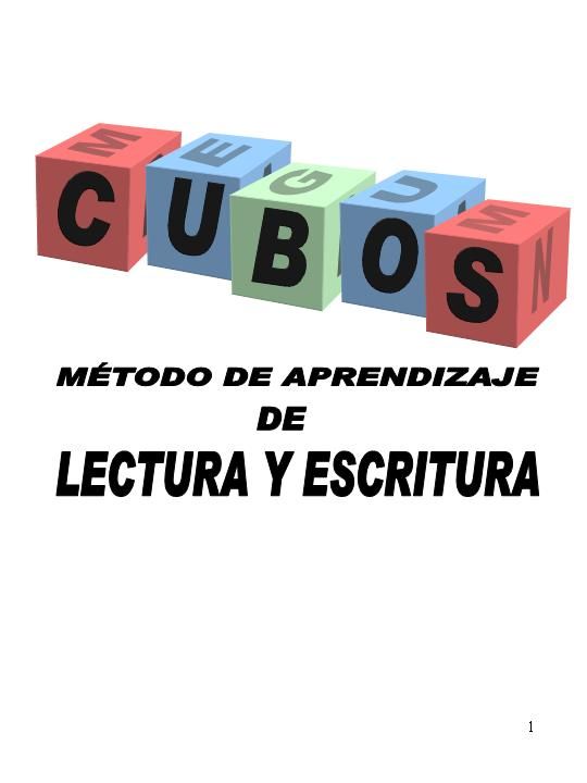 Diapositiva1 - Cubos: Método de aprendizaje de lectura y escritura