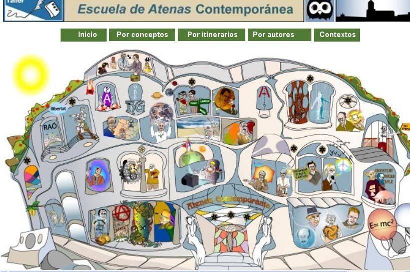 ESCUELADEATENAS - Escuela de Atenas contemporánea (Filosofia del XIX Y XX) (Pc Interactivo)