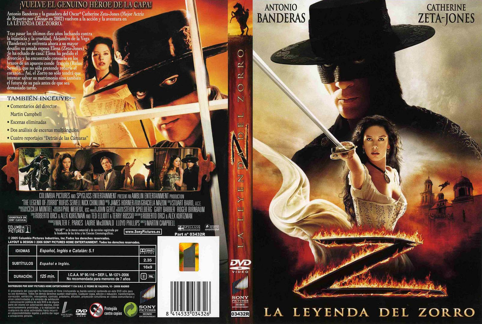 La Leyenda Del Zorro Caratula - La Leyenda Del Zorro DVDRip Español[2005] Aventuras 1 Link