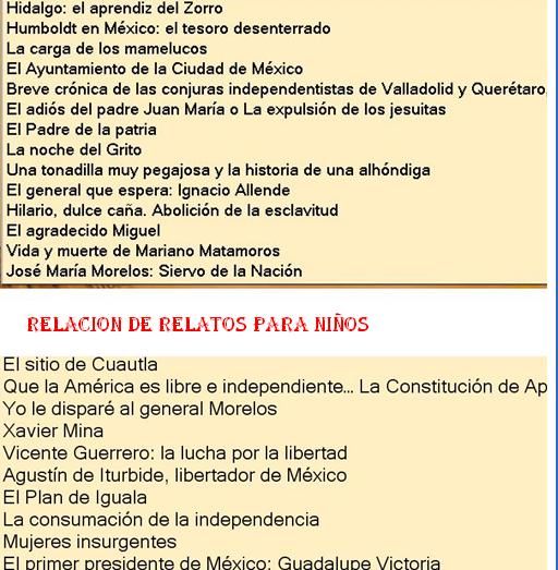 RELACION - Audio relatos Independencia de Mexico Para Niños