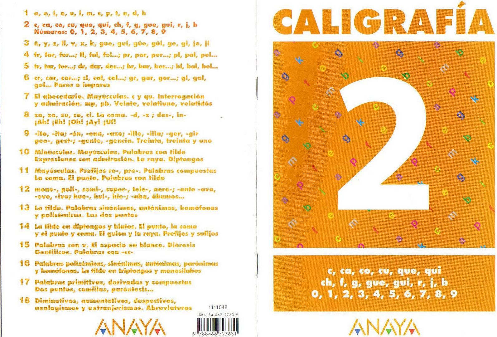 1 9 - Cuaderno caligrafia Anaya 2